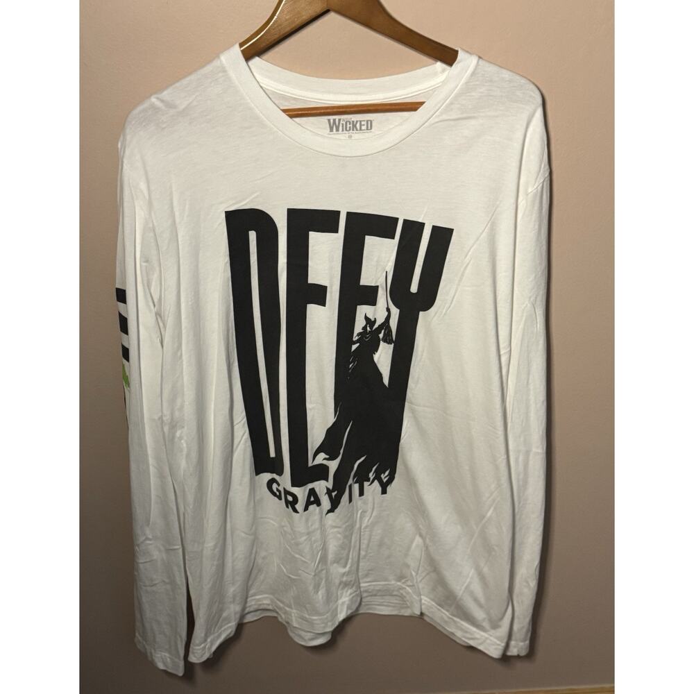 Wicked DEFY Gravity White Long Sleeve T-Shirt XXL